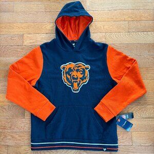 NWT Chicago Bears Hooded Sweatshirt Mens L‎ NFL Fanatics Block Party Hoodie